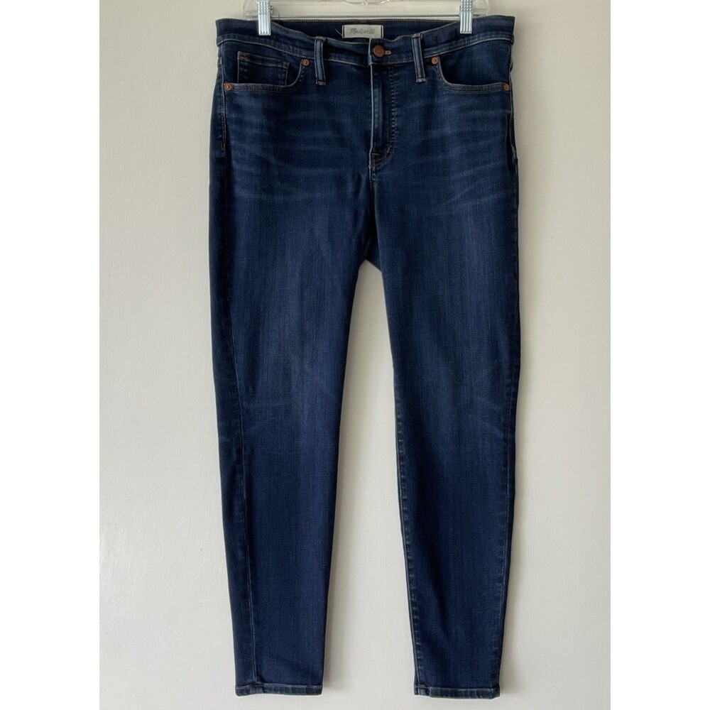 Madewell 9” High Rise Skinny Jeans Women' s 32 Dark Wash F8990